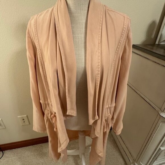 Max Jeans Drawcord Duster Jacket, Baby Pink - Women's Medium - Picture 7 of 13